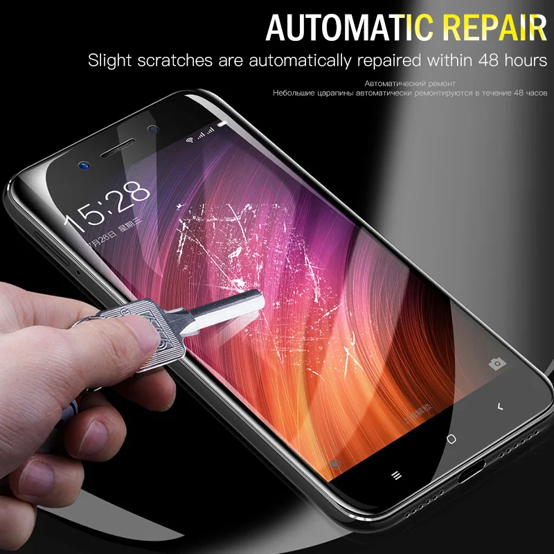 ZNP 4D полное покрытие мягкая защитная Гидрогелевая пленка для Xiao Redmi 4X 5A 4A Защита экрана для Redmi Note 5 5A Redmi 5 Plus пленка