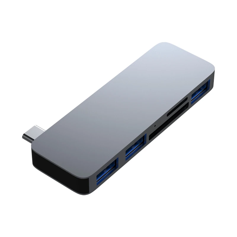 Портативный USB 3 0 концентратор адаптер Type C конвертер с SD/Micro SD кардридер для MacBook