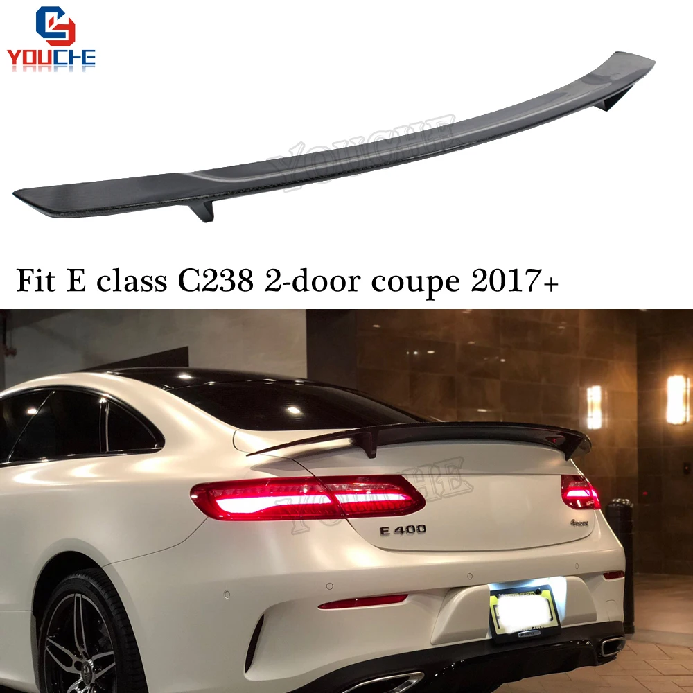 Mercedes C238 W238 углеродного волокна задний спойлер багажника крыло для Benz E Класс 2-купе по настоящее время E250 E300 E350 E400