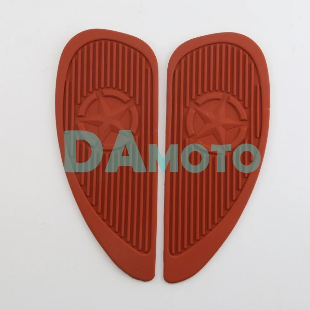 Мотоцикл кафе гонщик газа топливный бак резиновые наклейки Pad протектор оболочка