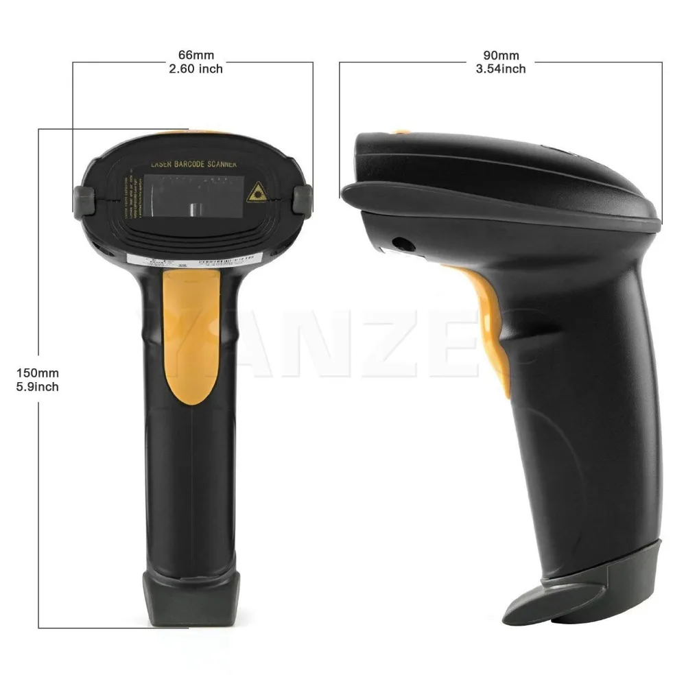 Yanzeo L6810 Портативный USB сканер штрих кода портативный Проводной 1D лазерный код для