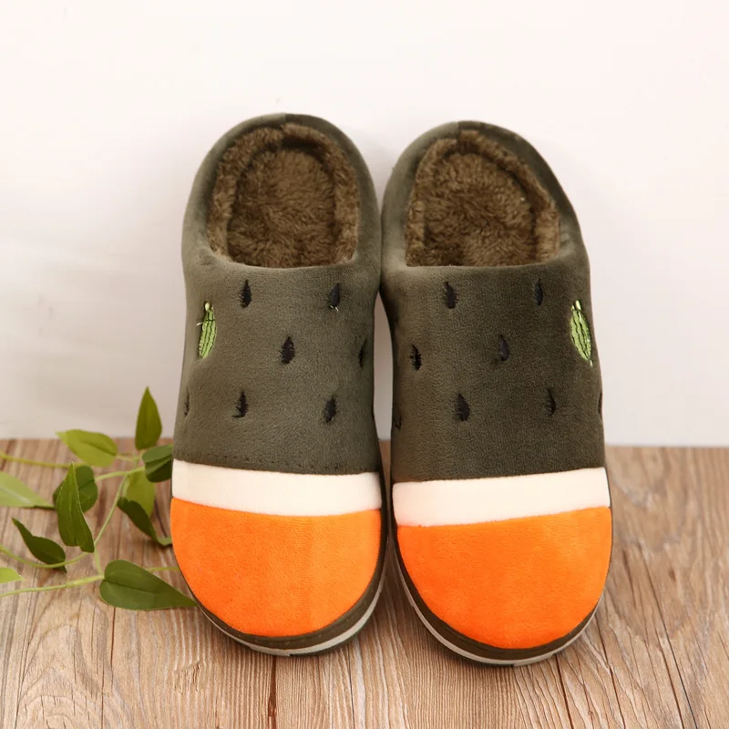 Взрыв Моделей 2016 Новые Зимние Тапочки мужская Симпатичный Мультфильм Теплый Дом