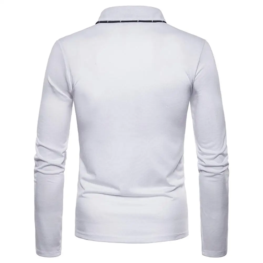 mrwonder 2018 Autumn Spring Men Shirt Casual Long Sleeve Solid Color Slim Fit Pullover Tops | Мужская одежда