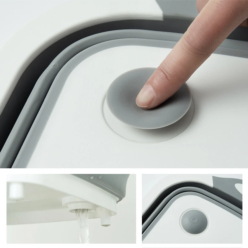 Boxi многофункциональная Складная дуршлаг разделочная доска корзина для мытья