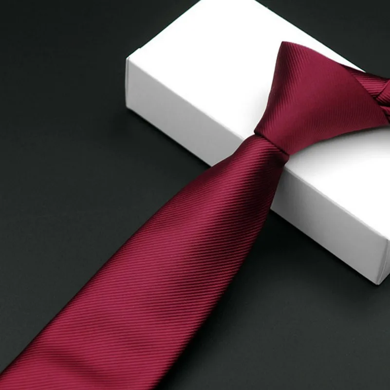 Однотонные деловые Элегантные галстуки для мужчин жаккардовые модные дешевый
