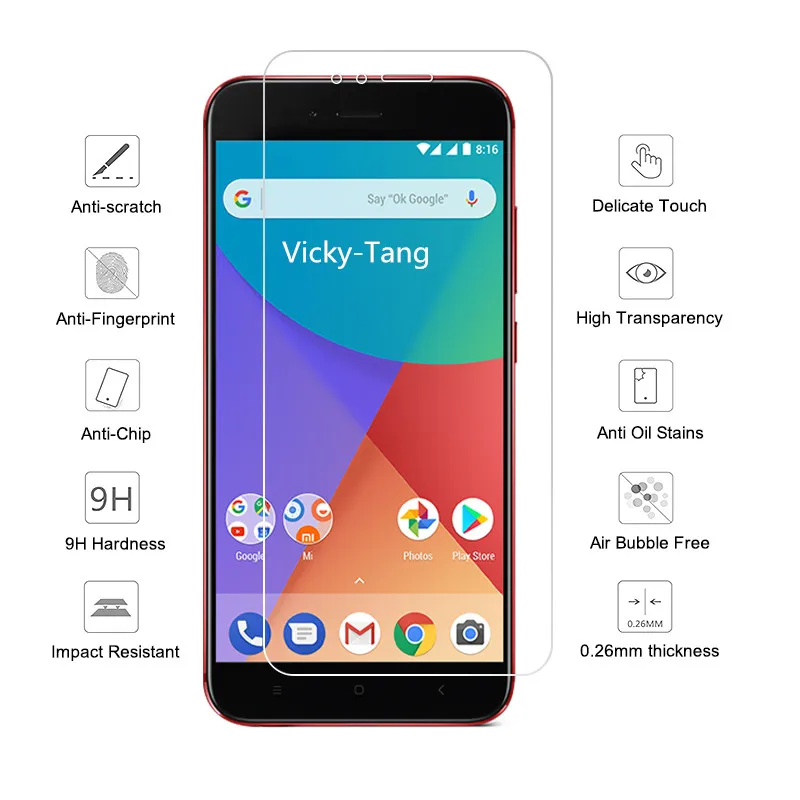 Закаленное стекло для Xiaomi mi a1 Защитная пленка для Xiaomi mi a1 mi a1 Xiaomi mi 5X mi 5x защитная пленка