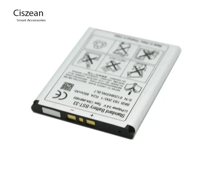 Ciszean 2 шт. BST-33 950 мАч Сменный аккумулятор для смартфона + зарядное устройство с