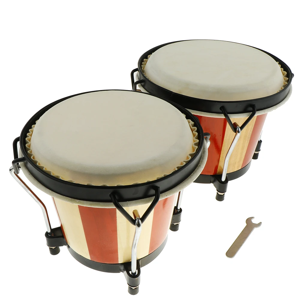 Tooyful изысканный 6,5 дюйма 7,5 дюйма Bongo барабан с тюнинговым ключом для детей взрослых Ручной Ударный