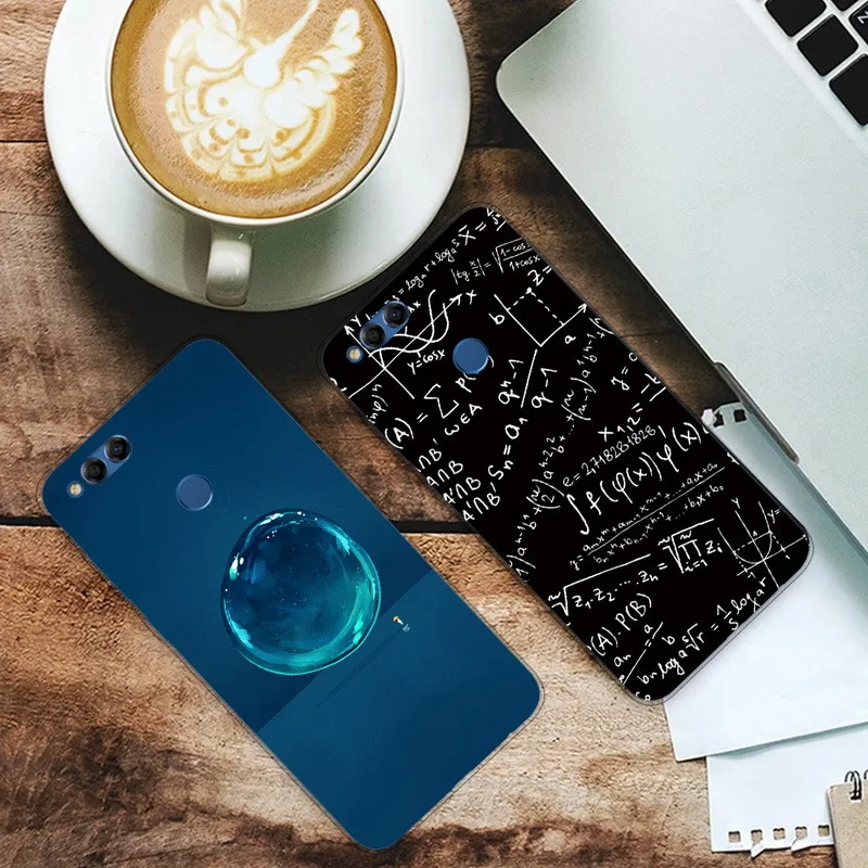 Для huawei Honor 7X чехол, мягкий силиконовый бампер, ТПУ, с принтом, задняя крышка для Fundas huawei Honor 9X 8X 7X, чехол, Honor7X 7 X X7 чехол s