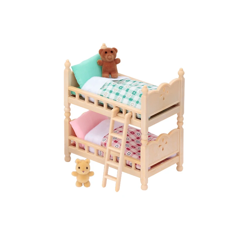 Детский Кукольный домик Sylvanian Families комплект мебели для спальни аксессуары