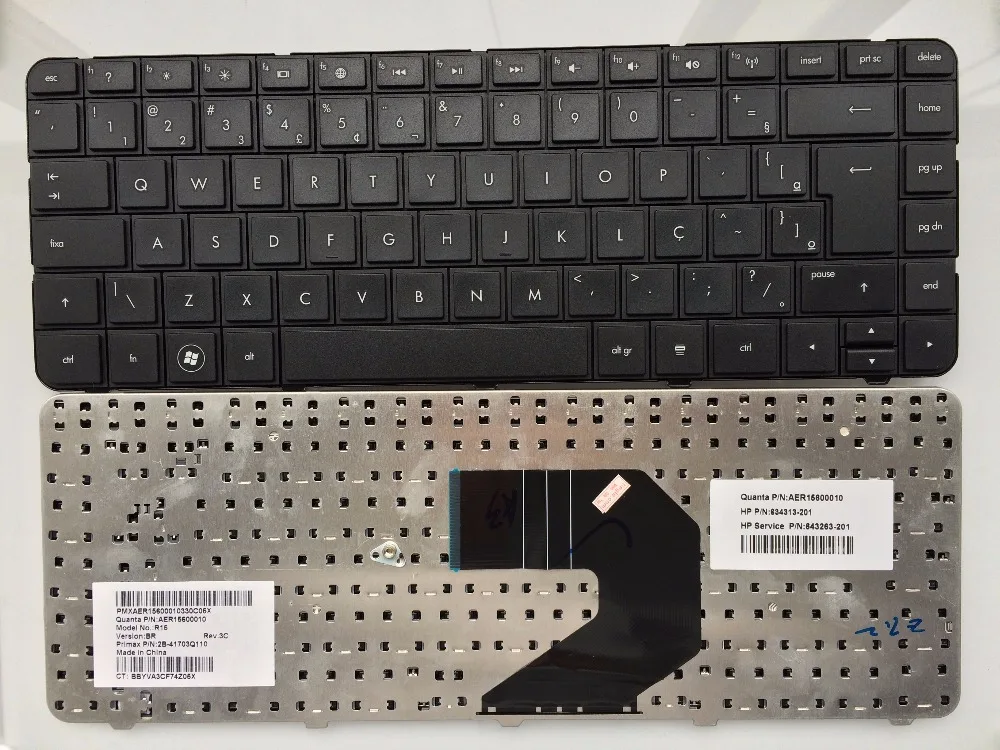 Клавиатура для ноутбука HP Pavilion G4 G43 Бразильская G6 G6S G6T G6X 1000 635 Q43 CQ43 CQ57 G57 430 br 636413