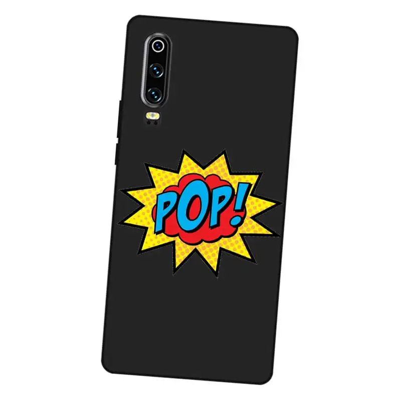 P219 Супермен черный силиконовый чехол для huawei P8 P9 P10 P20 P30 Lite Pro P Smart Plus 2017 2019 |