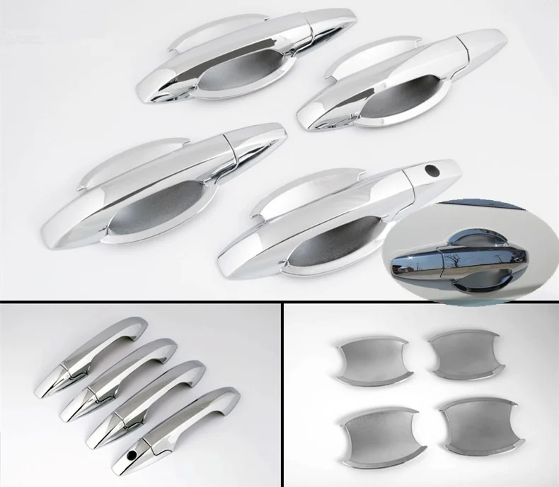 

FUNDUOO For Honda CRV CR-V 2007 2008 2009 2010 2011 High Quality Car Door Handle Cover + Car Bowl Trim Sticker Free Shipping