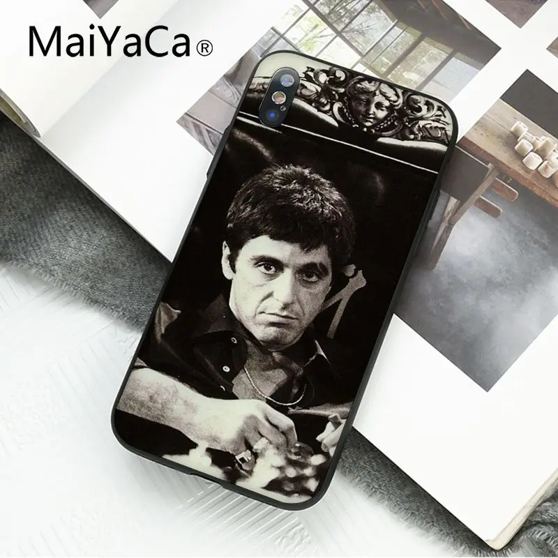 Мужской чехол Scarface Godfather для iphone 12 11 pro MAX 5 5Sx 6 7 7plus 8 8Plus X XS XR Capa|Бамперы| |