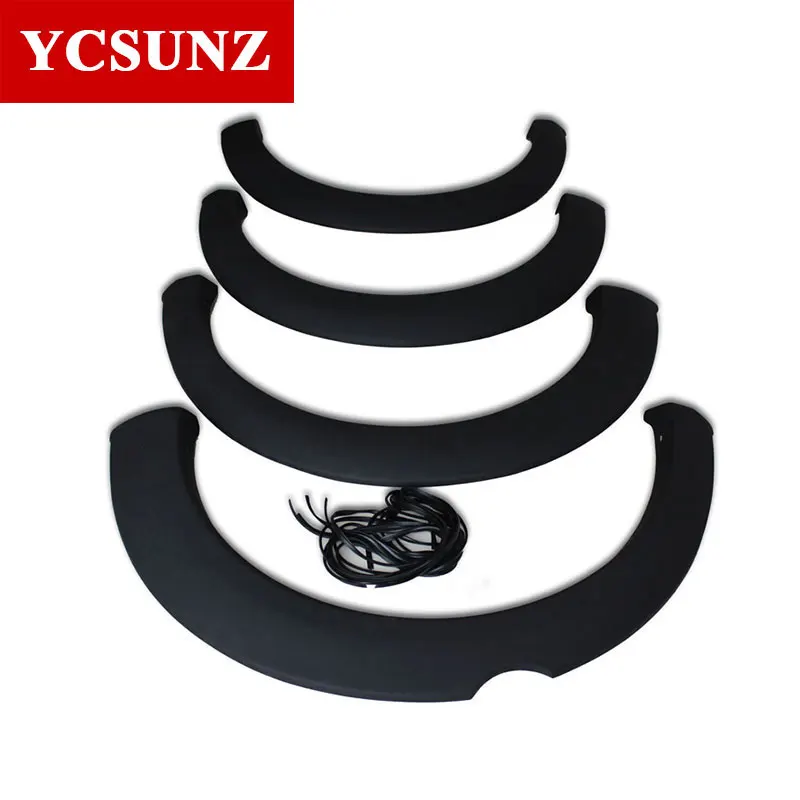 black 6 дюймов Fender Flare ABS колеса арки для Mitsubishi L200 Triton 2006 2007 2008 2009 2010 2011 2012 2013 стайлинга автомобилей - Цвет: black