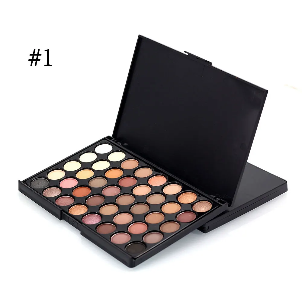 40 Цвета палитра теней для век Smoky Косметика Матовый Блеск Shimmer Eye Shadow макияжа