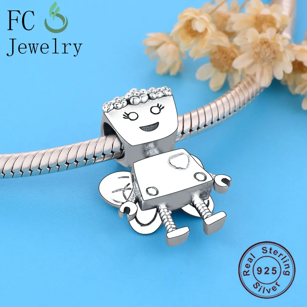Newest Summer Fit Original Charms Bracelet 100% 925 Sterling Silver Floral Bella Bot Charm Bead DIY Jewelry Making Gifts | Украшения и