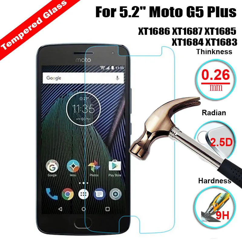 Защитная пленка для экрана из закаленного стекла 9H 5 2 &quotMoto G5 Plus XT1686 XT1687 XT1685 XT1684