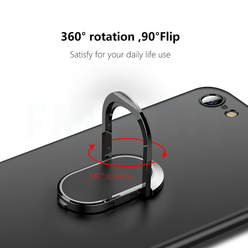 Чехол для iPhone 6 s 7 8 тонкий чехол из поликарбоната с кольцом пальцев S Plus магнитным