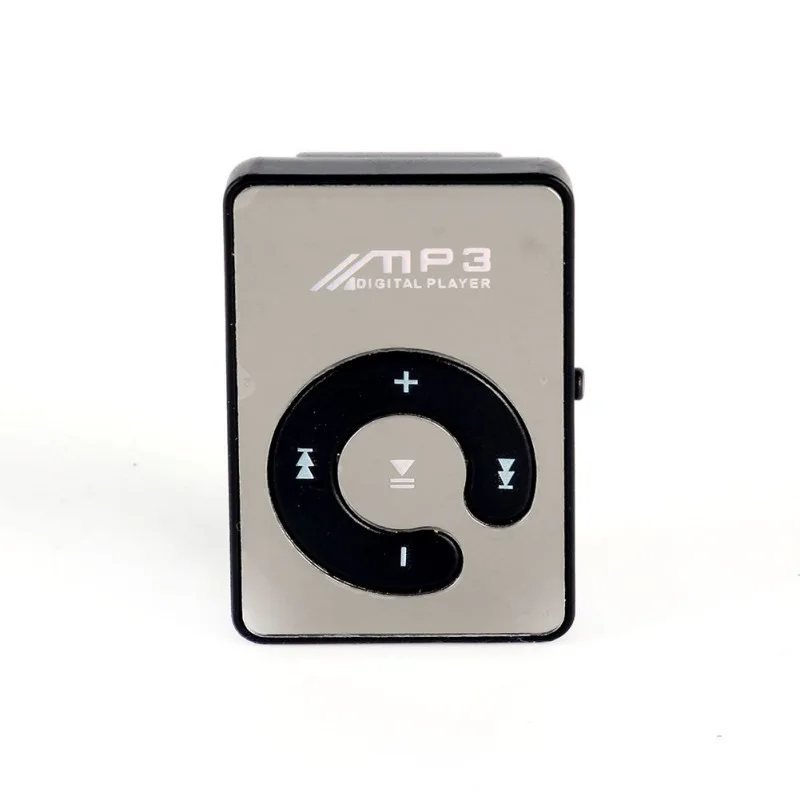 Mp3 плеер мини Зеркало Клип USB цифровой музыкальный Поддержка 8 Гб SD TF карта 6 видов