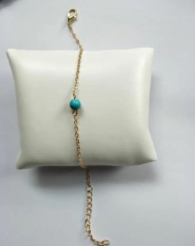 sl 0291 2018 blue charm bracelet natural stone pendant water droplets alone dress lady jewelry clothing | Украшения и аксессуары