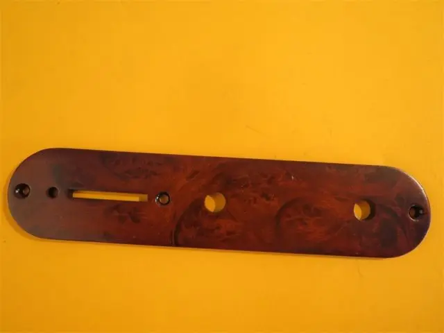 

1pcs bird's eye wood Guitar Tele Telecaster Control Plate Hand made #4149