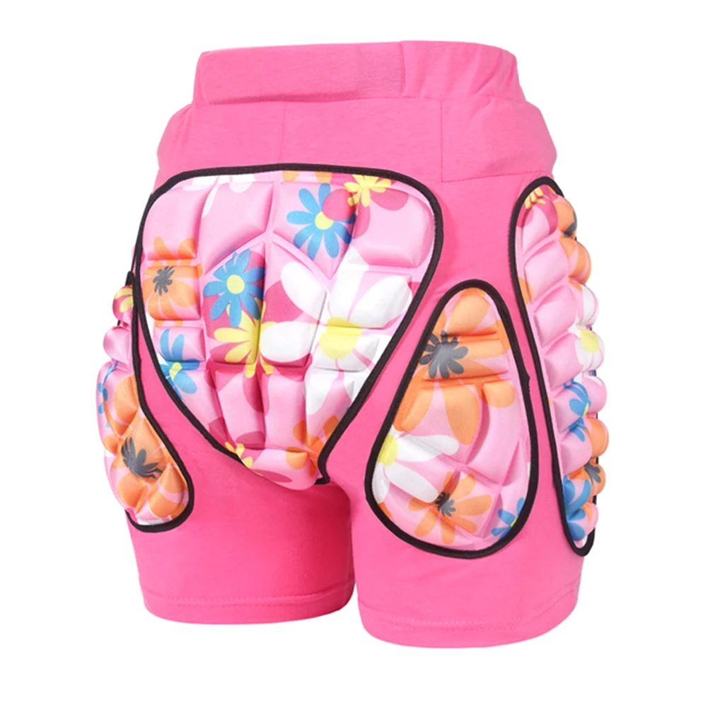 Хит продаж Детские укороченные штаны с 3D защитой на бедрах защитные для