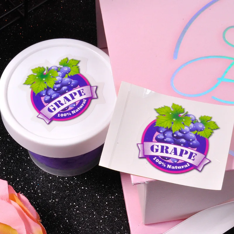 Счастливый обезьяна 15 шт./упак. Стикеры s игрушка для Slime коробка DIY клубника фруктовая наклейка для слизистой аксессуары для ящик для хранения