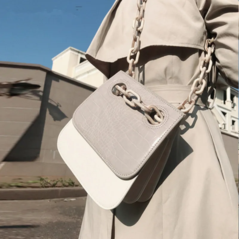 Новая Женская Роскошная акриловая цепь ведро с ручкой сумочки тоты сумка через