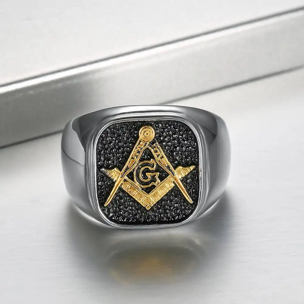 Support Dropship Size 7-15 Golden Punk Ring 316L Stainless Steel Popular Band Party Cool | Украшения и аксессуары