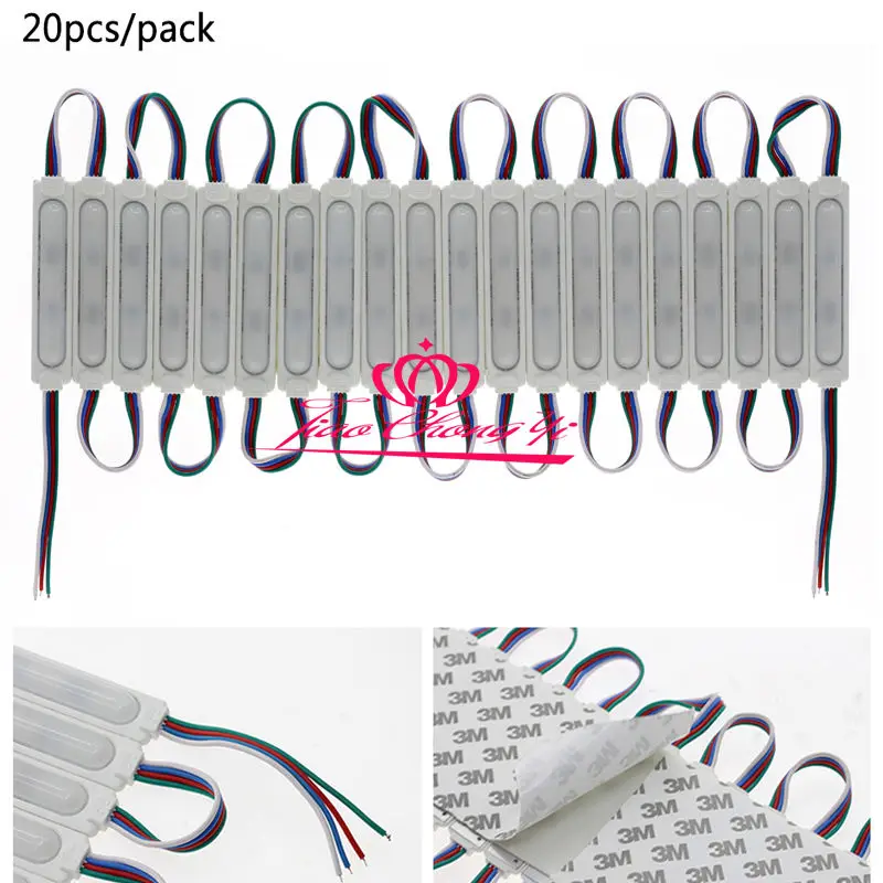 5730 9LED COB LED 160 градусов модуль RGB DC12V IP67 водонепроницаемое освещение 20 шт. |