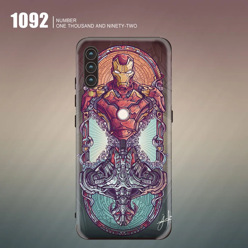 Роскошные наклейки на телефон для huawei P30 P20 mate 20 10 Pro NOVA 3i Железный человек задняя пленка чехол для Honor V20 V10 8X10 цветная пленка - Цвет: 1092
