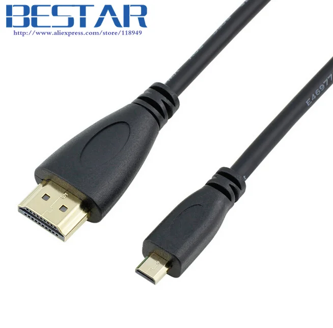 HDMI Micro hdmi V1.4 папа-папа микро Тип D к тип A кабель 1 м 5 8 3 1080p 1440p для HDTV PS3 XBOX 3D LCD |