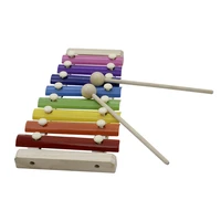 colorful 8 notes xylophone glockenspiel with wooden mallets percussion instrument musical toy gift for kids children