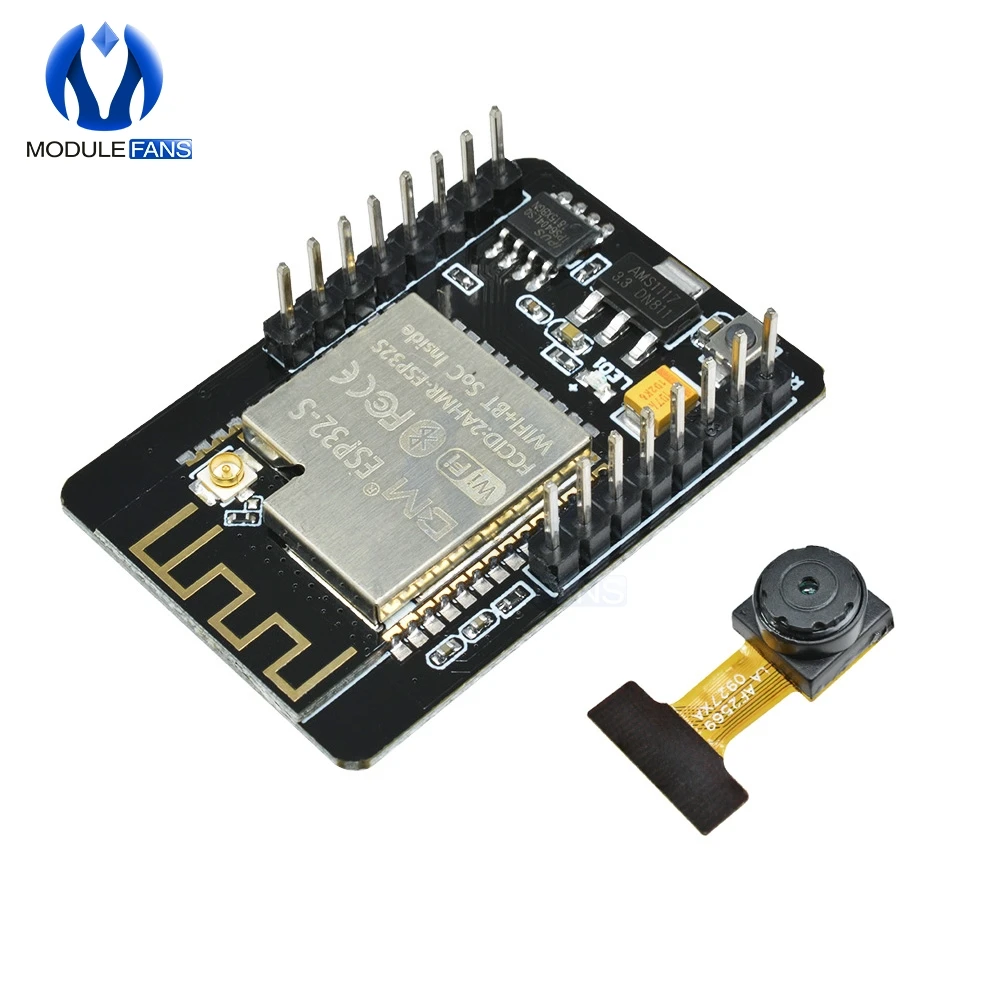 OV2640 Беспроводной Bluetooth модуль беспроводного доступа Wi-Fi, Камера макетная плата ESP32 DC 5V двухъядерный 32-бит Процессор 2MP TF карты OV7670 BLE