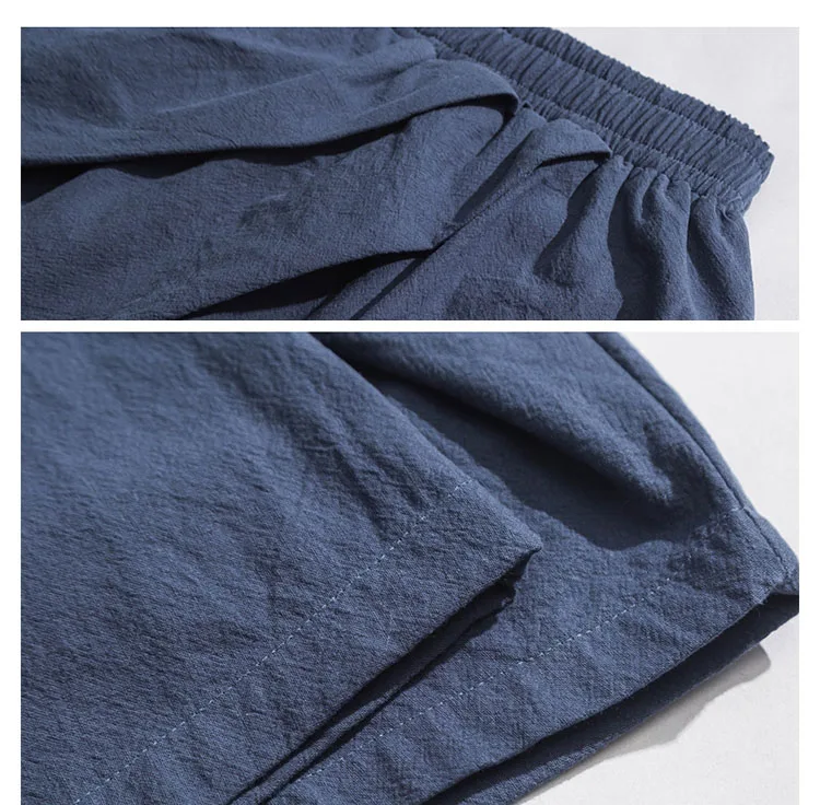 Men Low Crotch Cross Pants Fashion Casual Kimono Pant Male Loose Elastic Waist Wide Leg Trousers Streetwear Hip Hop Harem |