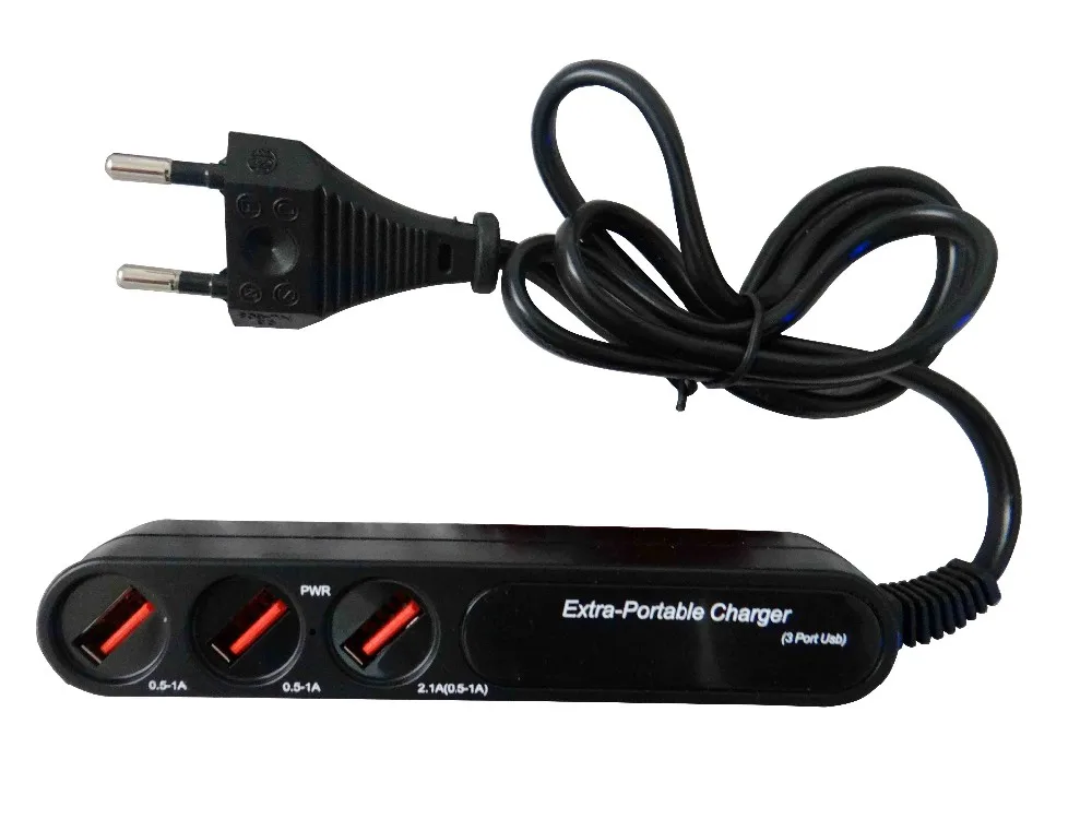 Для офиса, дома, AC, ЕС, блок питания с 3 портами, 4.1A, USB зарядное устройство, 100 см, кабель питания, европейская стандартная вилка для оригинального Xiaomi LG
