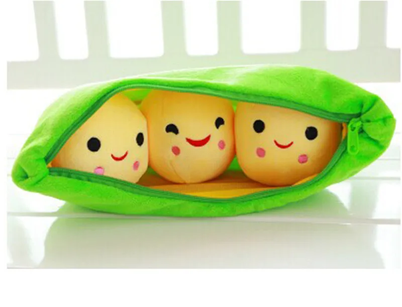 Милая набивная кукла в виде горошина 25 см Детская плюшевая игрушка для детей или