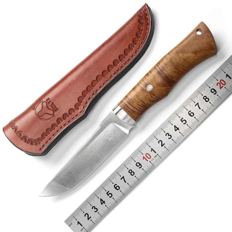 BOLTE Renaissance M390 лезвие с деревянной ручкой тактическое фиксированное маленький