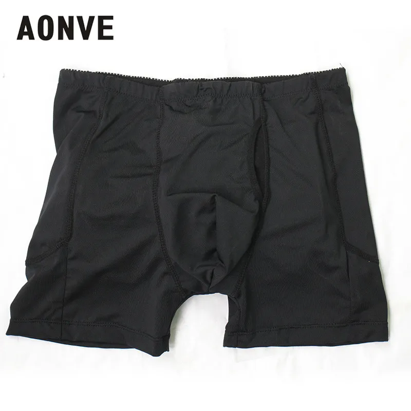 Черный Aonve мужское Утягивающее нижнее белье Homme с открытой промежностью, Корректирующее белье, трусы для подтягивания ягодиц, трусы Hombre размера плюс, Корректирующее белье 6XL - Цвет: Черный