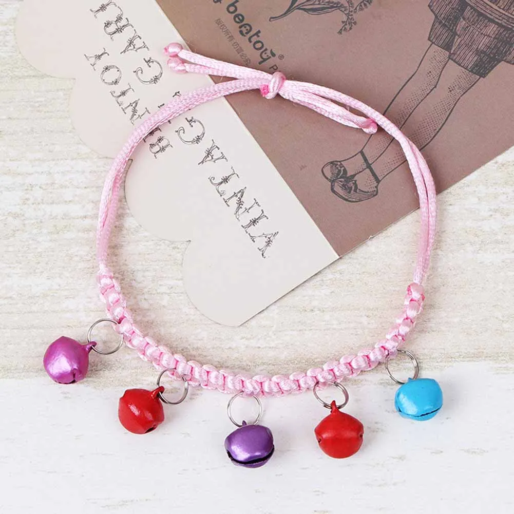 Ошейник с колокольчиками для домашних питомцев ошейник регулируемым ремешком