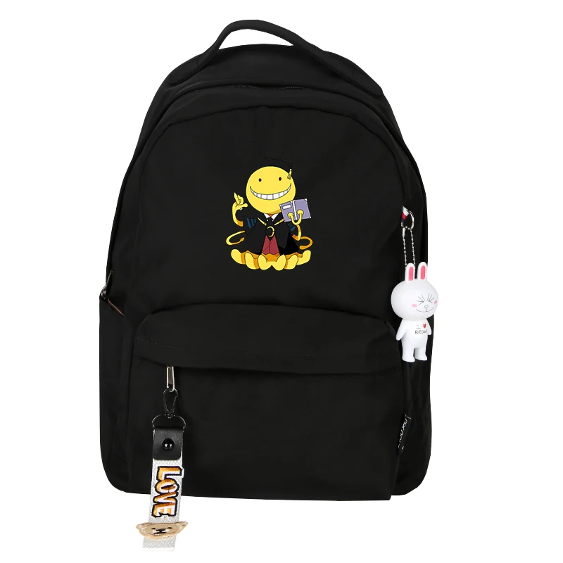 9 Нейлоновый рюкзак для ноутбука Korosensei, школьная сумка для девочек, мультяшный рюкзак - Цвет: 9