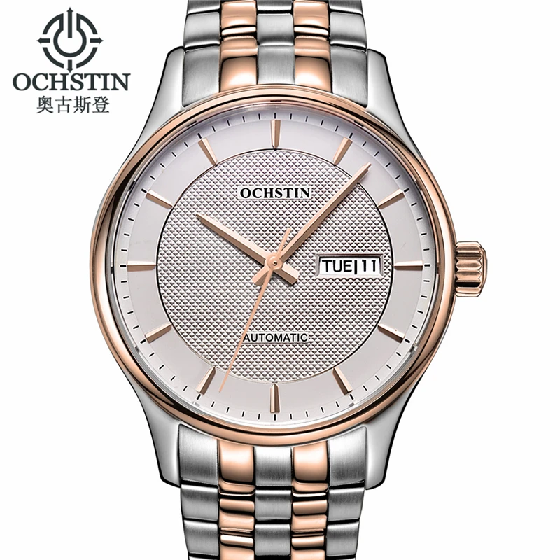2016 Limited Ochstin Mechanical Watch Men Date Day Wristwatch Man Watches Luxury Fashion Casual Women's Wrist Relogio Masculino