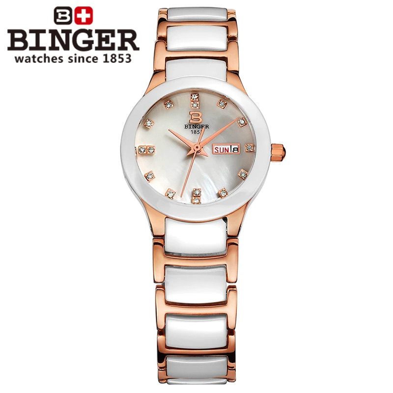 Часы женские Кварцевые водонепроницаемые с керамическим ремешком | Наручные