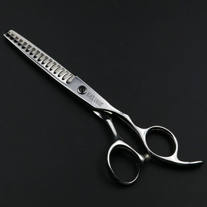 Black Knight 6 inch Professional Hairdressing scissors Thinning Barber shears 16 Teeth High quality Personality | Красота и здоровье