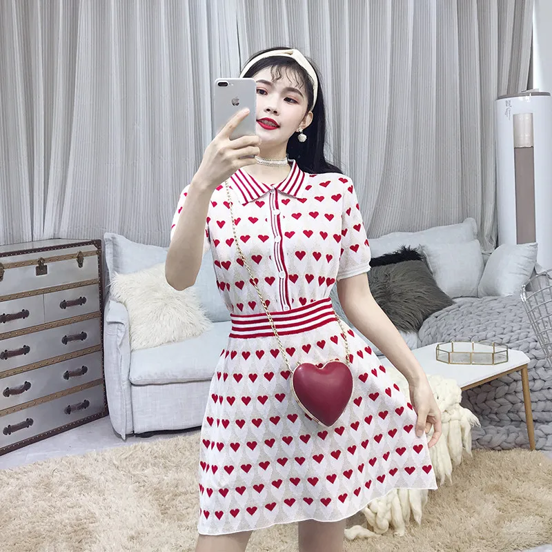 Женский трикотажный костюм SHTONGHUA костюм-свитер с коротким рукавом и принтом Love +