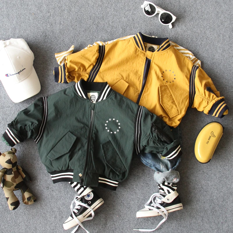 Только куртка 1 шт. От 2 до 8 лет новинка 2018 осенняя Модная стильная повседневная