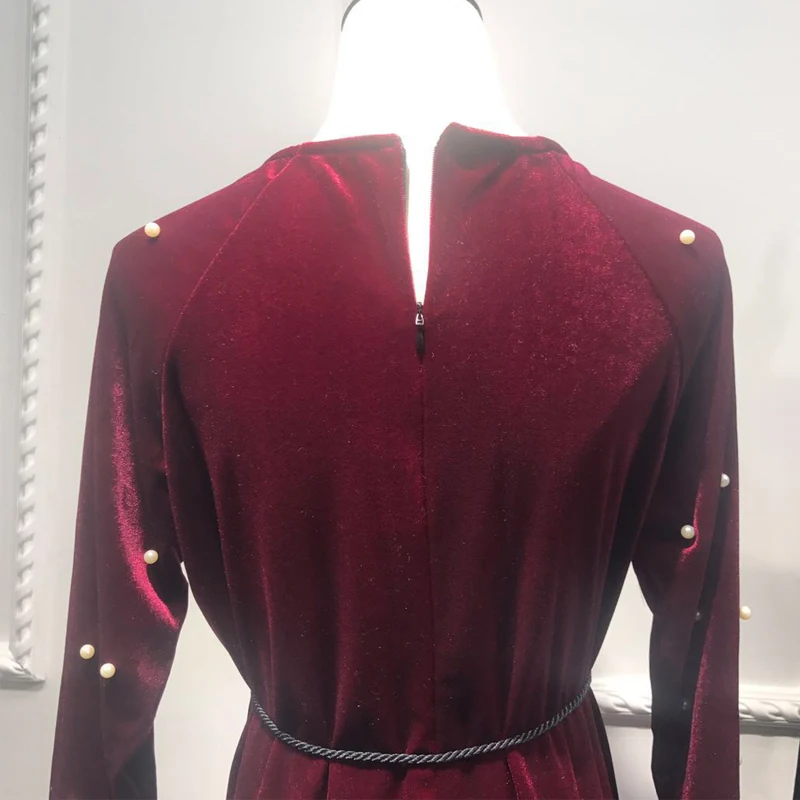 Зимнее Vestido abaya халат Дубай Арабский Кафтан мусульманский бархат хиджаб платье Катара Кафтан Абая для женщин турецкая исламская одежда
