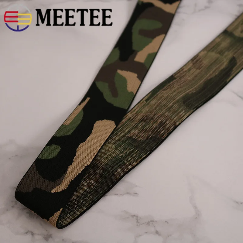 Meetee 4 метра 38 мм красочные резинки тесьма для одежды брюки талия Резинки ручной работы аксессуары AP618