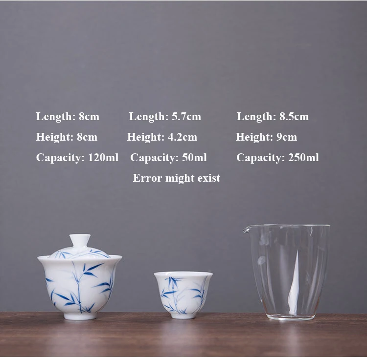 WIZAMONY дорожная сумка китайский чайный набор кунг-фу gaiwan Чайник чашки ярмарка кружка Чайные Наборы белая керамика fot подарок пуэр посуда для напитков